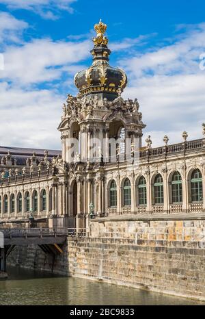 Zwinger Museum - famoso monumento a Dresda. Germania Foto Stock