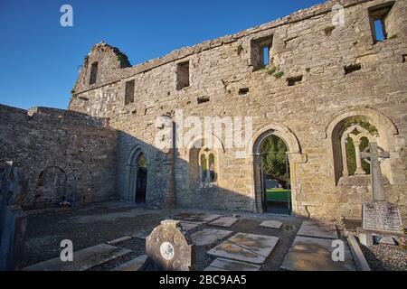 L'Abbazia di Cong rovina a Cong, nella Contea di Mayo, Connemara, Repubblica d'Irlanda Foto Stock