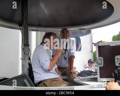 Daniel Mangeas relatore durante il Tour de France 2006, ciclismo gara 20 fase, Antony-Parc de Sceaux – Parigi Champs-Élysées il 23 giugno 2006 ad Antony, Francia - Foto Laurent Lairys /DPPI Foto Stock