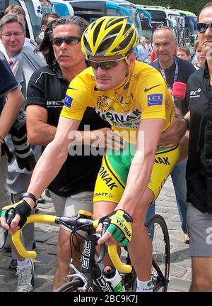 Floyd Landis di Phonak durante il Tour de France 2006, gara ciclistica fase 20, Antony-Parc de Sceaux – Parigi Champs-Élysées il 23 giugno 2006 ad Antony, Francia - Foto Laurent Lairys /DPPI Foto Stock