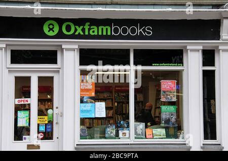 Negozio di libri Oxfam a Dublino Foto Stock