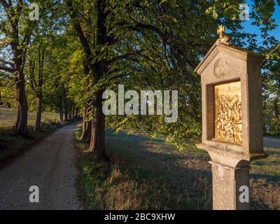 Kalvarienberg Frauenberg, Eichstaett, Altmuehltal, Baviera, Germania Foto Stock