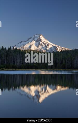 Mount Hood da Frog Lake, Oregon USA Foto Stock