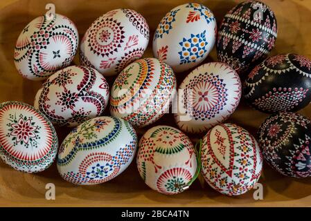 Uova di Pasqua sorbiana Foto Stock