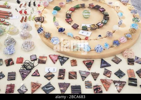 Gioielli in vetro, Palermo, Sicilia, Italia, Europa Foto Stock