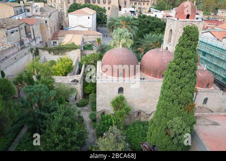 San Giovanni degli Eremiti chiesa, Palermo, Sicilia, Italia, Europa Foto Stock