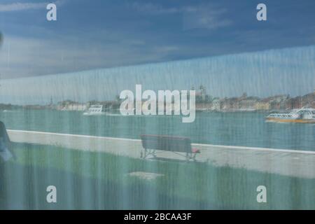 Isola Giudecca fuori Venezia - Ristorante Harry's dolci - sorella minore dell'Harry's Bar Foto Stock