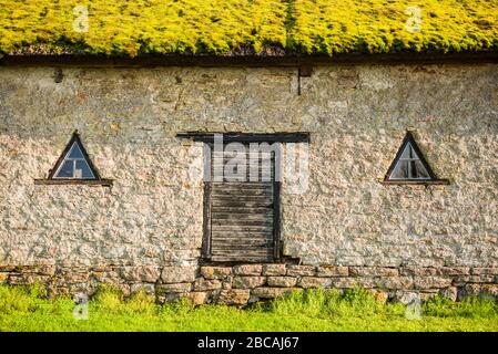 Svezia, Isola di Oland, Himmelsberga, antico edificio agricolo Foto Stock