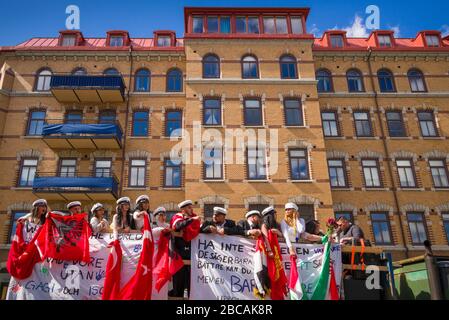 Svezia, Vastragotland e Bohuslan, Gothenburg, cerimonia di laurea degli studenti delle scuole superiori, Foto Stock