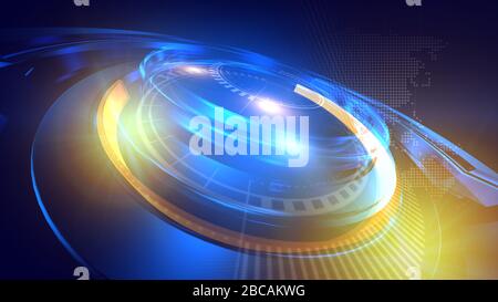 lo sfondo del rendering 3d è perfetto per qualsiasi tipo di presentazione di notizie o informazioni. Lo sfondo presenta un layout elegante e pulito Foto Stock