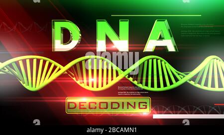 DNA di base medica Foto Stock