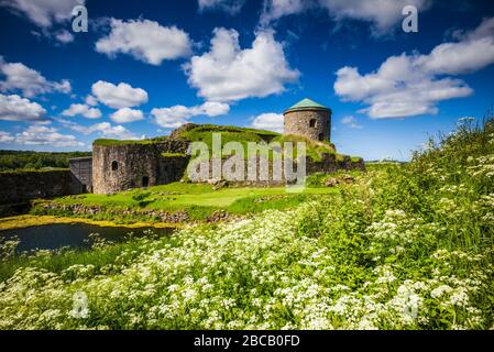 Svezia, Bohuslan, Kungav, fortezza medievale del 14th secolo, Bohus Fastning Foto Stock