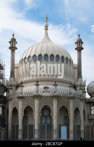 Stone Royal Pavilion, 4/5 edifici del Padiglione, Brighton BN1 di John Nash Foto Stock