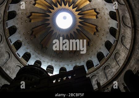 Cupola del tempio del signore a Gerusalemme, Israele Foto Stock