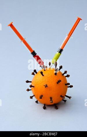 COVID-19: Crediamo nella vittoria! Foto Stock