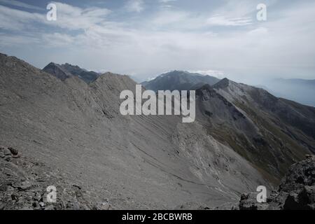 Trekking sul Monte Rocciamelone in Valsusa Foto Stock