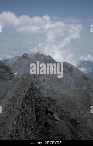 Trekking sul Monte Rocciamelone in Valsusa Foto Stock