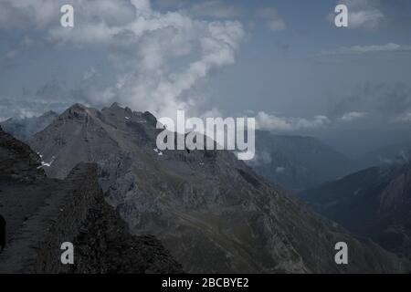 Trekking sul Monte Rocciamelone in Valsusa Foto Stock