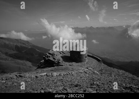 Trekking sul Monte Rocciamelone in Valsusa Foto Stock