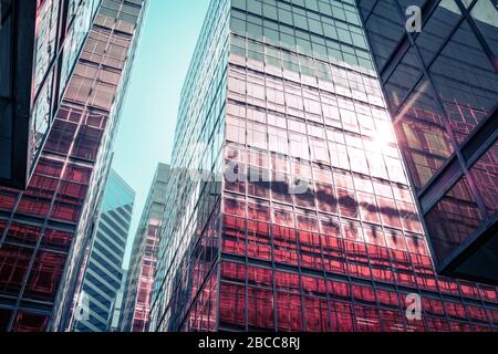 Facciata dell'edificio aziendale - business Foto Stock