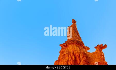 Statua della Regina Vittoria creata dall'erosione di un pinnacolo di arenaria nella parte del Queen's Garden del Bryce Canyon National Park, Utah, Stati Uniti Foto Stock