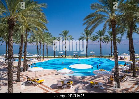Il Gia Beach Hotel Resort a Tiberiade, Galilea, Israele, Medio Oriente. Foto Stock