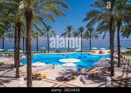 Il Gia Beach Hotel Resort a Tiberiade, Galilea, Israele, Medio Oriente. Foto Stock