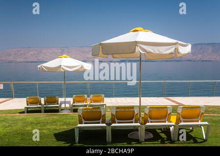 Il Gia Beach Hotel Resort a Tiberiade, Galilea, Israele, Medio Oriente. Foto Stock