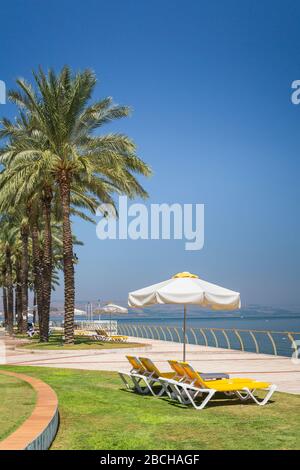 Il Gia Beach Hotel Resort a Tiberiade, Galilea, Israele, Medio Oriente. Foto Stock