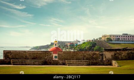 Santa Maria Magdalena de Pazzis cimitero di Old San Juan, Puerto Rico Foto Stock