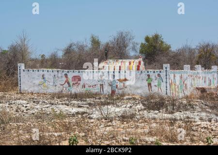 Africa, Madagascar, regione di Ilhorombe, Ilakaka. Cimitero. Foto Stock