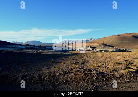 Vista panoramica della miniera abbandonata 'la Casualidad'. Salta, Argentina Foto Stock