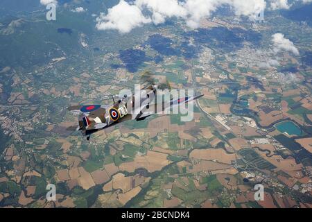 Spitfire negli Stati Uniti Foto Stock