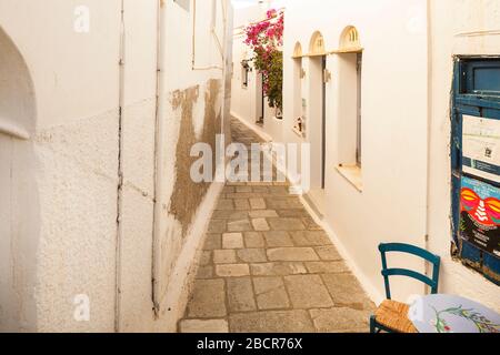 Grecia, arcipelago delle Cicladi, Tinos: Il villaggio di Kardiani è un villaggio pittoresco bello e certamente il più verde di Tinos. Si trova sulla pendenza Foto Stock