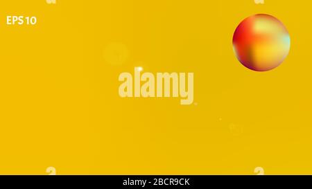 Illustrazione colorifica liquida idea. NET spazio fantasia. Texture di sfondo, texture. Di colore giallo. Stelle colorate spazio sfondo. Universo colorato Illustrazione Vettoriale