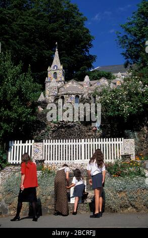 Lex Vauxbelts, piccolo chappel, Guernsey, Isole del canale, Gran Bretagna, Europa Foto Stock