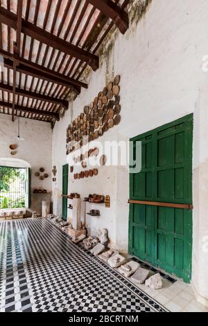 stabilimento di agave di Hacienda Yaxcopoil abbandonato vicino Merida, Messico Foto Stock