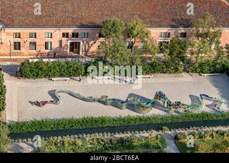 Vista dal Campanile di San Giorgio maggiore Foto Stock