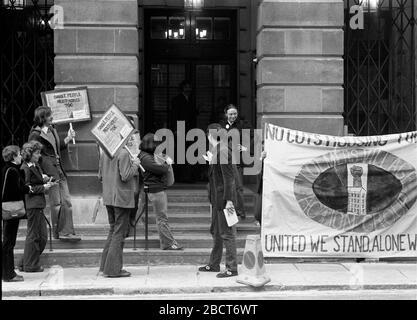 Tolmers contenitore quadrato di residenti di protesta contro la campagna di Camden Consiglio 1978 Foto Stock