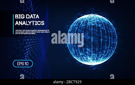 Informazioni sui dati a colori concetto di blocco elettronico. Intelligenza artificiale vettore di scienza comportamentale. Istruzione di criptovaluta sui big data. EPS 10 Illustrazione Vettoriale