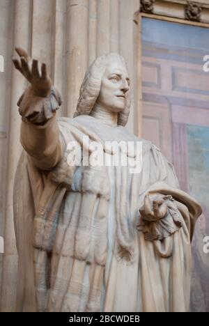 William Pitt 1 conte di Chatham Marble statue Westminster Hall, Palace of Westminster, Londra SW1 Foto Stock