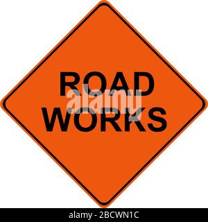 Segnale di avvertenza stradale Foto Stock