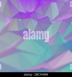 Lowpoly sfondo astratto. Triangoli ripiegati. Illustrazione Vettoriale