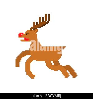 8 bit Natale e Capodanno Vector Illustration Illustrazione Vettoriale