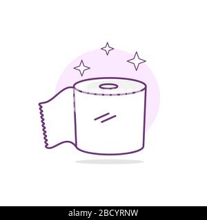 Vettore di carta igienica adatto per la stampa di biglietti d'auguri, poster o magliette. Illustrazione Vettoriale