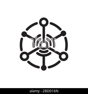 Icona iot (Internet delle cose) Illustrazione Vettoriale