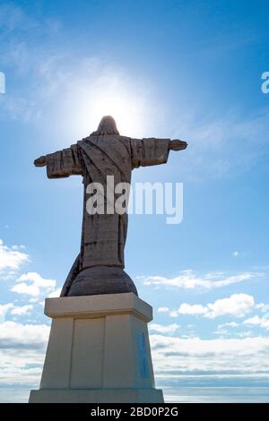 Cristo Rei famoso punto di vista turistico a Ponta do Garajau, Funchal, Madeira Foto Stock