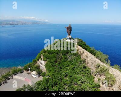 Statua di Gesù a Dili, Timor Est, seconda più grande al mondo Foto Stock