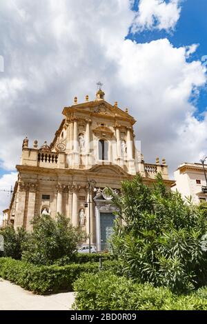 Santa Teresa alla Kalsa Chiesa barocca di Palermo, fu costruita nel 1686-1700 Foto Stock