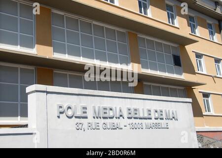 Pole Media Belle de Mai, Marsiglia, Bouches-du-Rhone, Francia Foto Stock